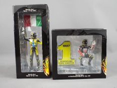 Minichamps Valentino Rossi Collection - two 1:12 scale diecast figures depicting Valentino Rossi,