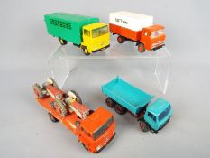 Sablon, Corgi, Tekno - A collection of unboxed diecast vehicles in various scales.