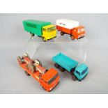 Sablon, Corgi, Tekno - A collection of unboxed diecast vehicles in various scales.