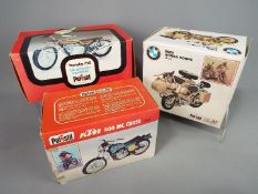 Polistil - A group of three boxed diecast motorcycles from Polistil.
