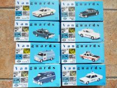 Vanguard - eight 1:43 scale precision diecast model Police vehicles,