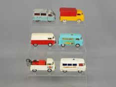 Corgi Toys, Dinky Toys - Six unboxed mainly Corgi diecast vans.