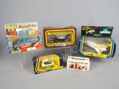 Dinky Toys, Corgi Toys - Five boxed diecast vehicles.