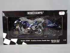 Minichamps - a 1:12 scale diecast model Yamaha YZR-M1, Valentino Rossi,