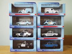 Vanguard - eight 1:43 scale precision diecast model Police vehicles issued in a limited edition,