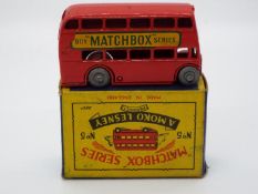 Matchbox Lesney - A boxed Matchbox RW #5 London Bus 'Buy Matchbox Series'.