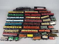 Model Railways - a large quantity of unboxed OO gauge passenger and goods rolling stock