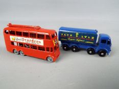 Matchbox by Lesney - two models comprising London Trolleybus, red body, red poles, grey wheels # 56,