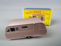 Matchbox by Lesney - Caravan Trailer, Bluebird Dauphine, metallic pink,