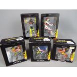 Minichamps Valentino Rossi Collection - five 1:12 scale figurines depicting Valentino Rossi,