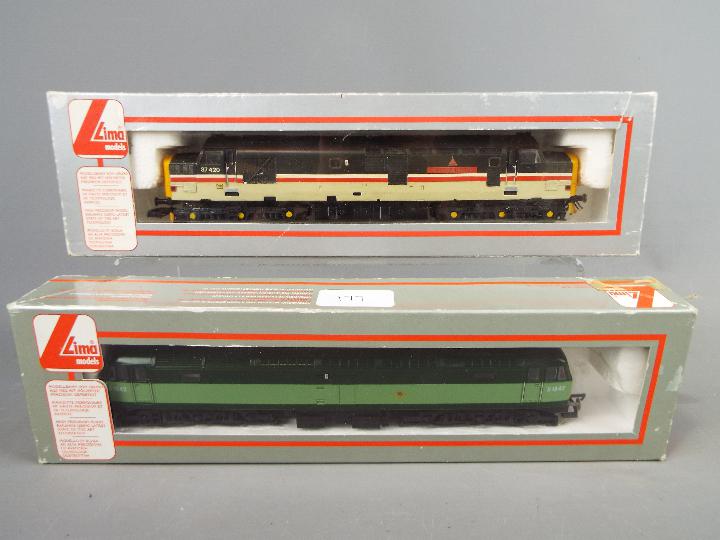 Model Railways - two Lima OO gauge diesel electric locomotives comprising class 37 'The Scottish