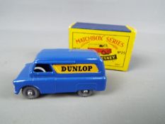 Matchbox, a Moko Lesney Product - Dunlop Van, blue body,
