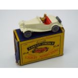 Matchbox Lesney - A boxed Matchbox RW #19 MG TD.