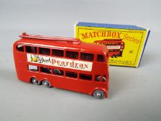 Matchbox by Lesney - London Trolleybus, red body and poles,