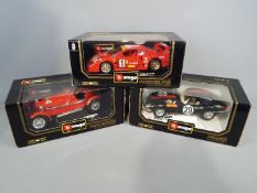 Bburago - Three boxed 1:18 scale diecast model cars from the Bburago 'Diamonds' range.