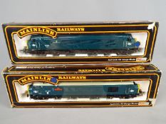 Model Railways - two boxed OO gauge diesel electric class 45 locomotives BR blue livery,