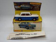 Dinky Toys - A boxed Dinky Toys #157 BMW 2000 Tilux.