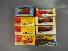 Corgi, Vanguards - A boxed collection of eight diecast vehicles.