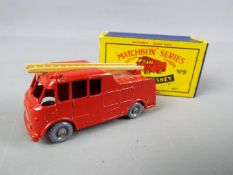 Matchbox, a Moko Lesney Product - Merryweather Fire Engine Marquis series 3, red body,