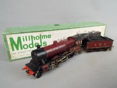 Millholme Models - an OO gauge kit built white metal and brass steam locomotive and tender,