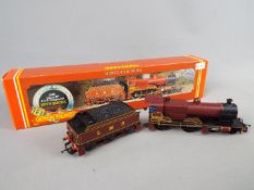 Model Railways - Hornby OO gauge locomotive and tender LMS class 4P, 4-4-0 compound with smoke,