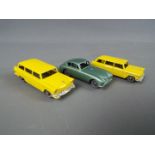 Matchbox by Lesney - three models comprising two off American Ford Station Wagon, yellow body,