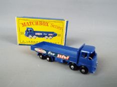 Matchbox by Lesney - Erf 686 Transport Truck, 'Ever Ready for Life', blue cab and body,