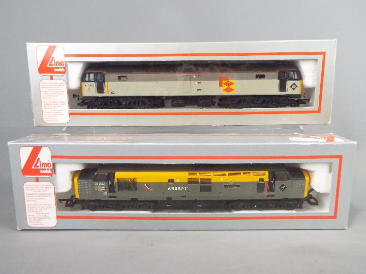 Model Railways - two Lima OO gauge diesel electric locomotives comprising class 37 op no 37232