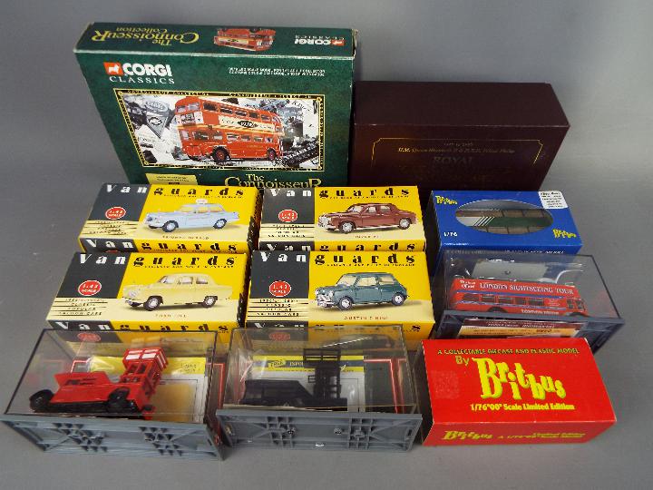 Corgi, Lledo, Britbus, Vanguards - A collection of 11 boxed diecast vehicles.