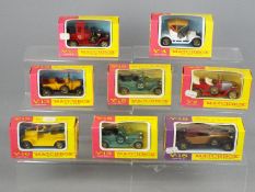 Matchbox Models of Yesteryear - A collection of eight boxed Matchbox Models of Yesteryear models.