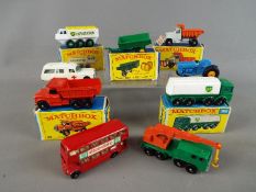 Matchbox by Lesney - A collection of nine diecast Matchbox vehicles, 5 of which are boxed.