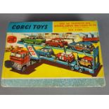Corgi Toys - A boxed Corgi Toys Gift Set #48 Corgi Carrimore Car Transporter with Eight Corgi cars.
