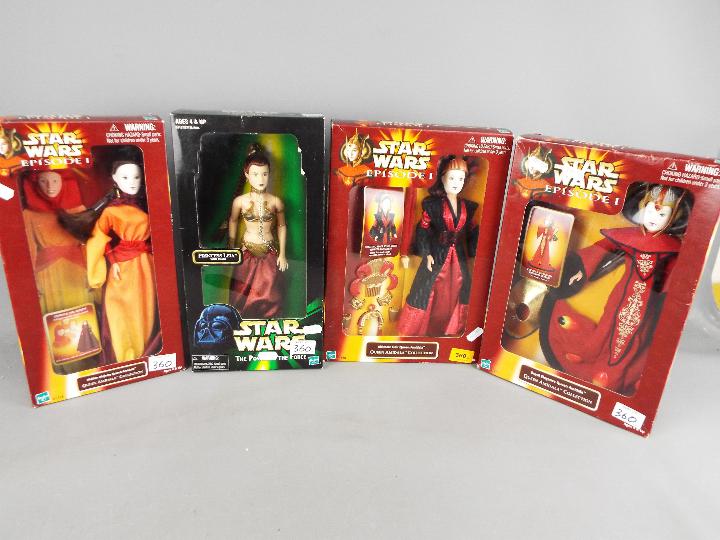 Hasbro Star Wars - A collection of boxed Star Wars figures to include Ultimate Her Queen Amidala