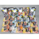 Playmates Star Trek - A collection of 21 carded collectable Star Trek Action Figures by Playmates