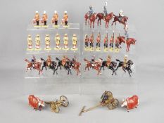 Britains - Approximately 30 unboxed painted metal figures by Britains mainly from what appears to