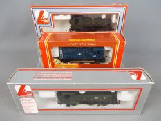 Hornby, Lima - Three boxed OO gauge locomotives.