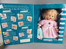 Amazing Amy - A boxed Amazing Amy electronic, 18" interactive, talking doll by Playmates,