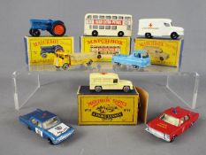 Matchbox by Lesney - A collection of eight diecast Matchbox vehicles, 4 of which are boxed.
