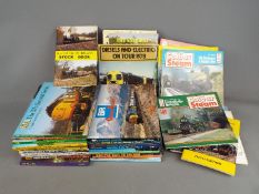 A collection of over 30 items of railway ephemera predominately by Janes and Ian Allan.