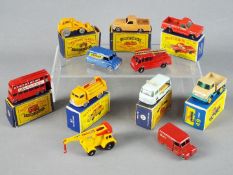 Matchbox by Lesney - A collection of 11 diecast Matchbox vehicles, 7 of which are boxed.