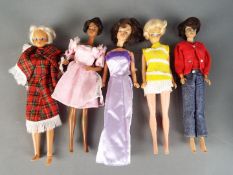 Fashion Dolls - A collection of five poseable clone fashion dolls,