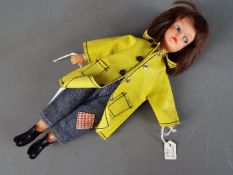 Pedigree Sindy - A Pedigree Sindy early Patch brunette doll with painted eyebrows, eyes and lips,