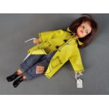 Pedigree Sindy - A Pedigree Sindy early Patch brunette doll with painted eyebrows, eyes and lips,