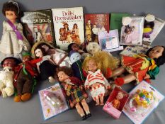 Dolls - A good collection in excess of ten mid-century international, medium sized, collector dolls,