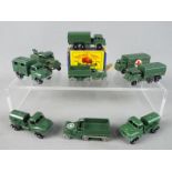Matchbox by Lesney - A collection of nine mainly unboxed diecast military Matchbox vehicles.
