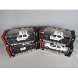 Motor Max - Four boxed 1:18 scale battery operated police vehicles with working lights / sirens.