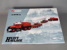 Corgi Heavy Haulage - A boxed Corgi Limited Edition 'Heavy Haulage' #31013 Scammell Contractor x2