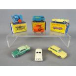 Matchbox by Lesney - A collection of seven diecast Matchbox vehicles, 3 of which are boxed.