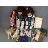 Porcelain Collector Dolls - A collection of contemporary porcelain collector dolls to include two