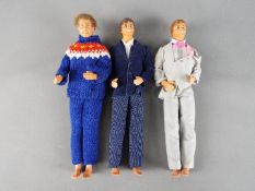 Barbie by Mattel - A collection of three Ken poseable fashion dolls,